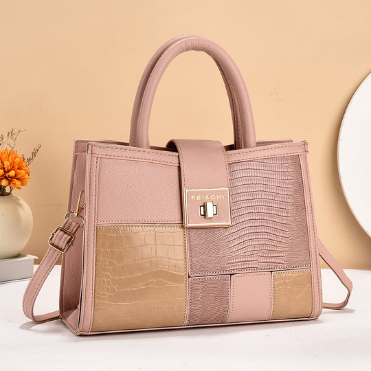 Damen hochwertige Handtasche mit strukturiertem Design und abnehmbarem Schulterriemen Nord Taschen