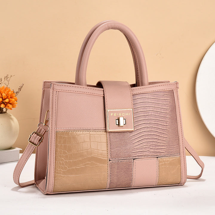 Damen hochwertige Handtasche mit strukturiertem Design und abnehmbarem Schulterriemen Nord Taschen