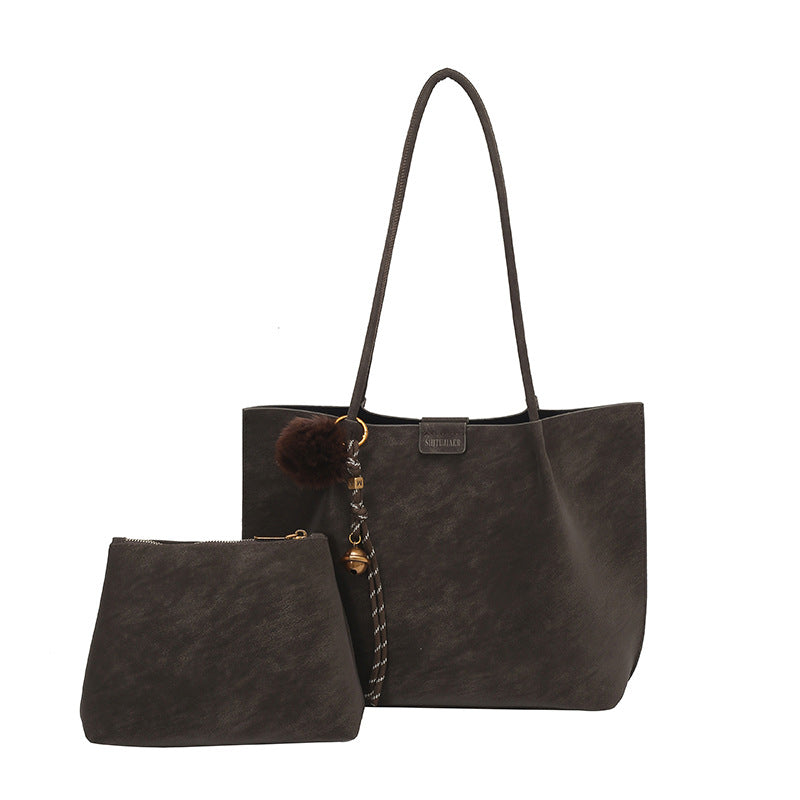 Damen elegante Schultertasche mit abnehmbarem Kosmetiktäschchen Nord Taschen