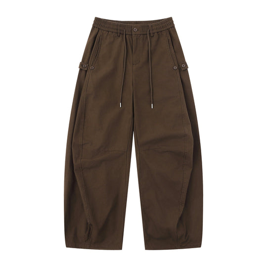 Damen Culotte-Cargohose im Utility-Stil mit elastischem Tunnelzugbund und aufgesetzten Klappentaschen Nord Taschen
