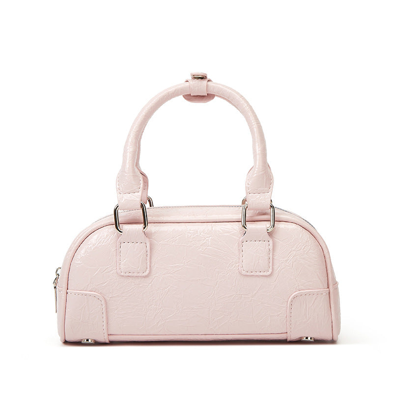 Damen Hobo-Tasche mit glänzender Oberfläche und stilvollen Akzenten Nord Taschen