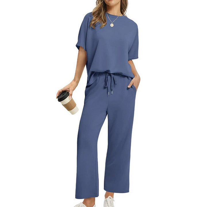 Damen Bequemes Freizeitanzug-Set mit lockerem Schnitt und stilvollen Taschen