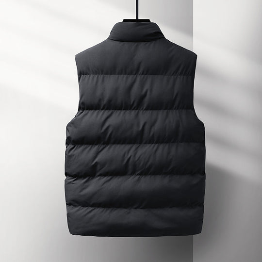 Herren Ärmellose Thermo‑Steppweste mit Stehkragen, winddichter Shell und Reißverschlusstaschen Nord Taschen