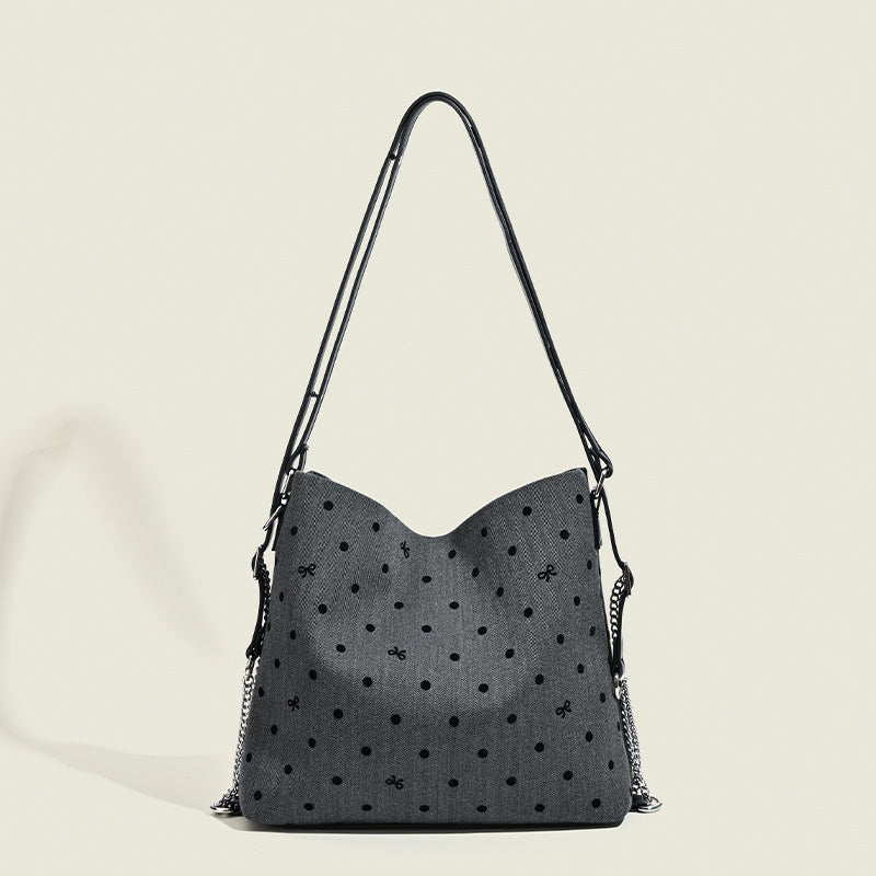 Damen Hobo-Tasche mit modischem Punktemuster und hochwertigem Material Nord Taschen