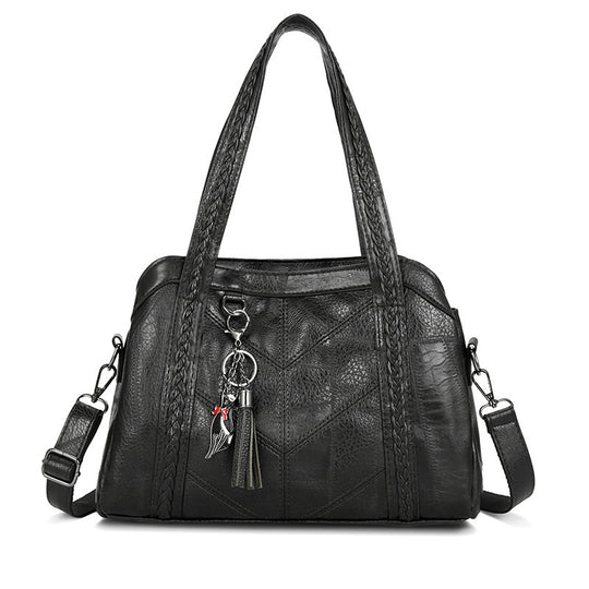 Damen elegante Handtasche mit geflochtenem Design Nord Taschen
