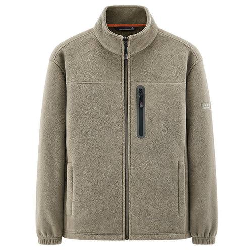 Herren Isolierende Mikrofleece-Funktionsjacke mit wasserdichter Brusttasche und Stehkragen Nord Taschen