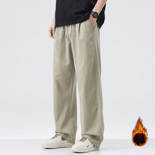 Herren Bequeme Weitgeschnittene Relaxed Fit Freizeithose Nord Taschen