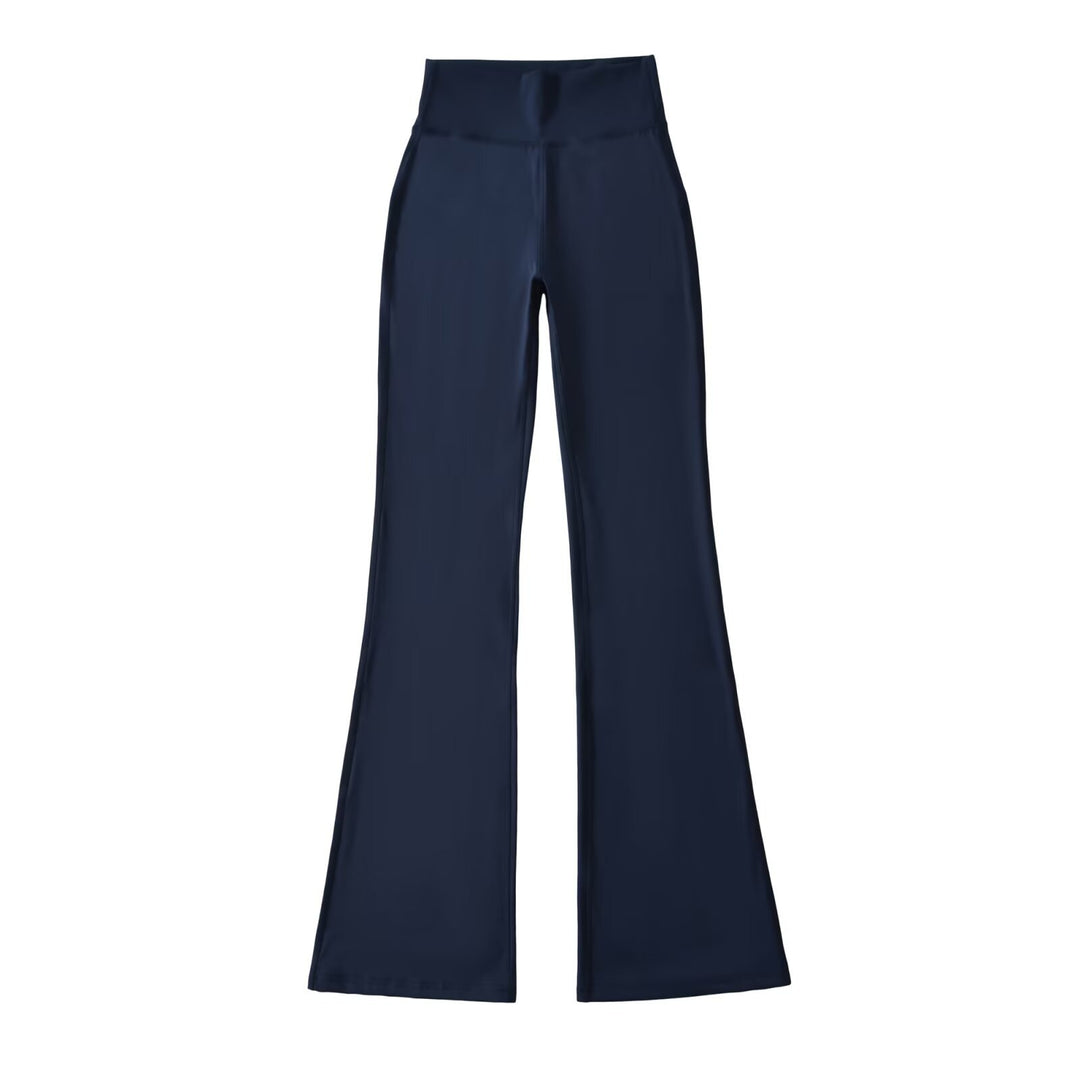 Damen Hochtaillierte ausgestellte Yoga‑Hose mit Formbund Nord Taschen