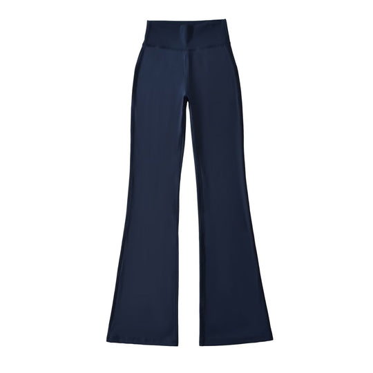 Damen Hochtaillierte ausgestellte Yoga‑Hose mit Formbund Nord Taschen