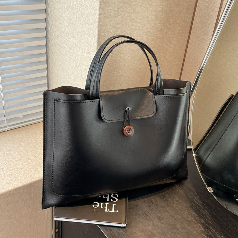 Damen elegante Tragetasche mit praktischer Klappverschluss | Nord Taschen