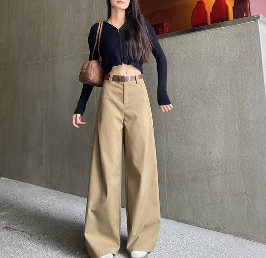 Damen Modische und lässige Hochtausende Hose Nord Taschen