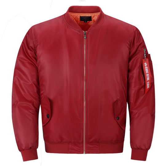 Herren Pilotenbomberjacke im Aviator-Look mit Nylonoberfläche und Utility-Ärmeltasche Nord Taschen