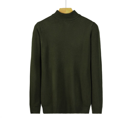Damen Feiner Langarm-Feinstrickpullover mit schmalem Stehkragen und gerippten Bündchen Nord Taschen