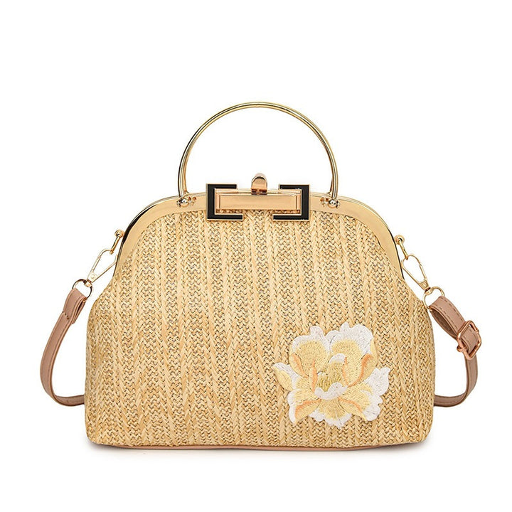 Damen modische Handtasche mit floralem Stickdesign Nord Taschen