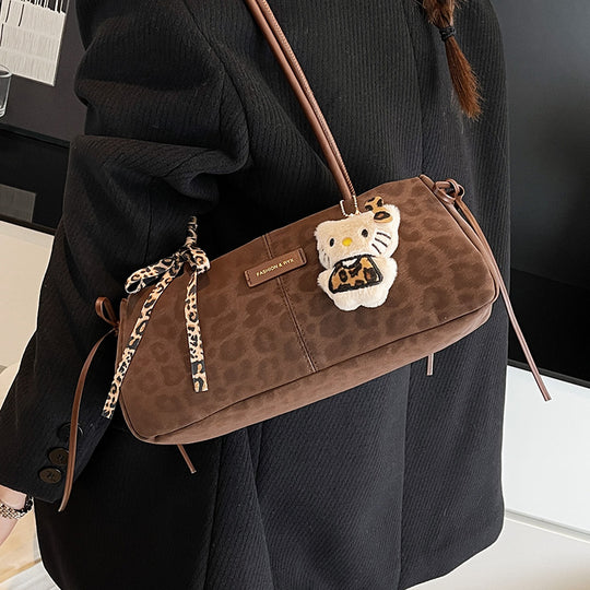 Damen modische Umhängetasche mit tierischem Motiv und abnehmbarem Anhänger Nord Taschen