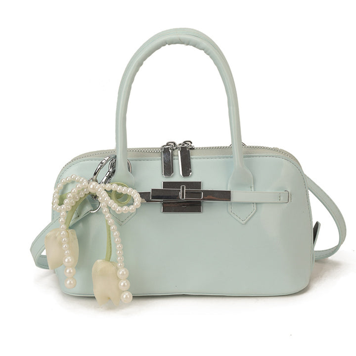 Damen modische Handtasche mit blumiger Schmuckverzierung Nord Taschen