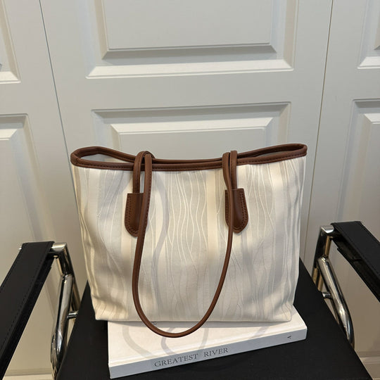 Damen große Shopper-Tasche mit innovativer Wellenstruktur Nord Taschen