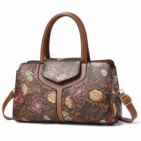 Damen stilvolle Handtasche mit floralem Design Nord Taschen