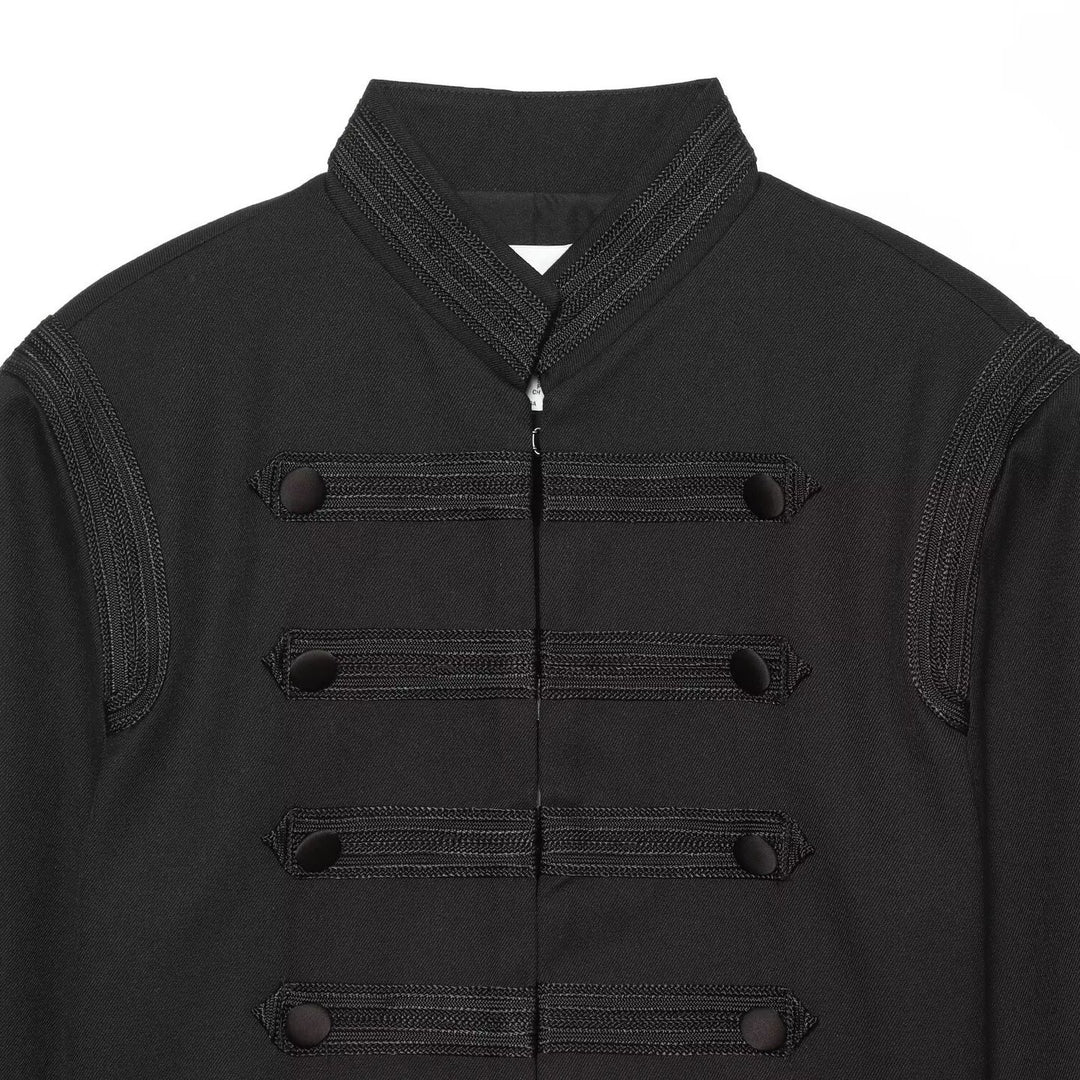 Damen Cropped Marschalljacke mit Stehkragen und dekorativen Zierbordüren Nord Taschen