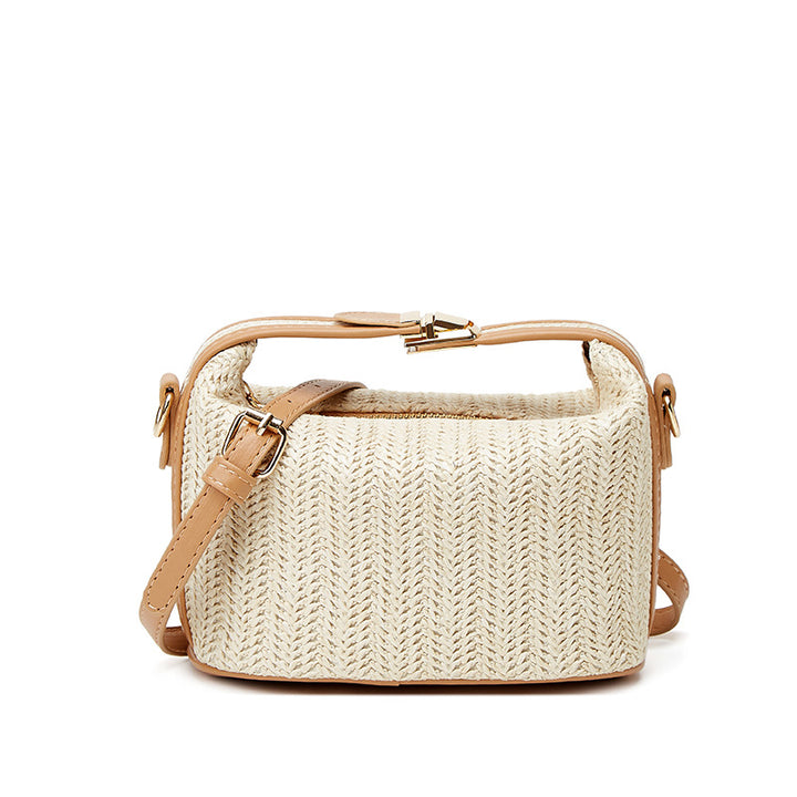 Damen Hobo-Tasche aus geflochtenem Kunstleder mit abnehmbarem Schulterriemen Nord Taschen