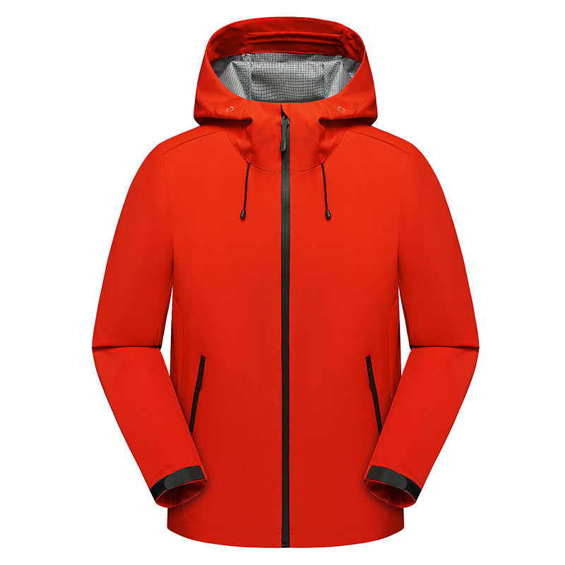 Herren Urbaner Softshell-Regenparka mit getapten Nähten, verstellbarer Kapuze und wasserdichtem Reißverschluss Nord Taschen