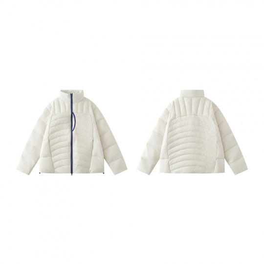Unisex Boxy-Steppjacke mit hohem Stehkragen und kontrastierendem Zweiwege-Reißverschluss Nord Taschen