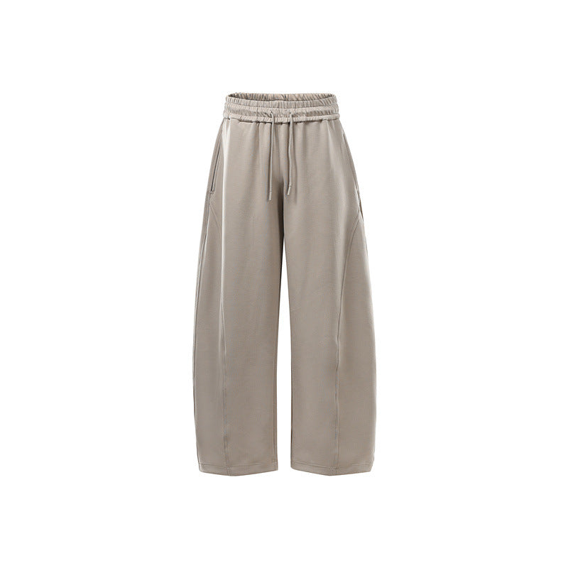 Damen Weite Sweat-Hose mit hoher Taille, Kordelzug und Eingrifftaschen Nord Taschen