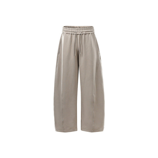 Damen Weite Sweat-Hose mit hoher Taille, Kordelzug und Eingrifftaschen Nord Taschen