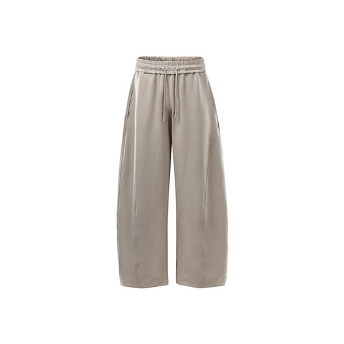 Damen Weite Sweat-Hose mit hoher Taille, Kordelzug und Eingrifftaschen Nord Taschen