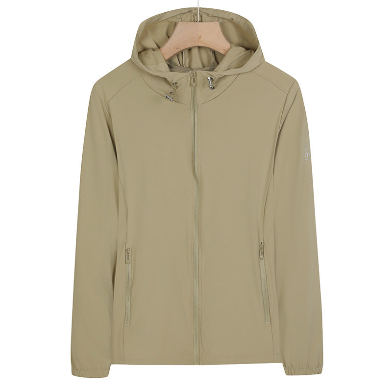 Unisex Leichte wind- und wasserabweisende Kapuzen‑Übergangsjacke mit durchgehendem Reißverschluss, Reißverschlusstaschen & elastischen Bündchen Nord Taschen
