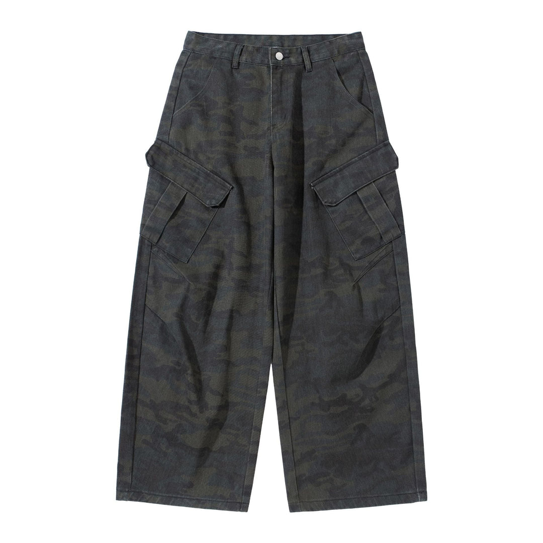 Damen Hochgeschnittene Cropped-Cargo-Hose im Utility‑Stil mit großen Klappentaschen Nord Taschen