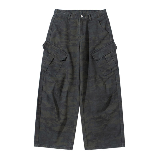 Damen Hochgeschnittene Cropped-Cargo-Hose im Utility‑Stil mit großen Klappentaschen Nord Taschen