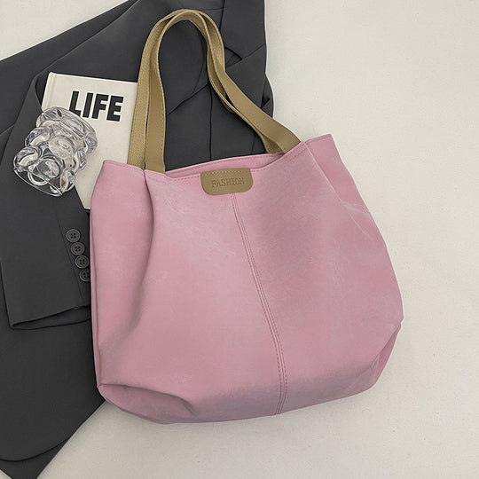 Damen elegante Hobo-Tasche aus hochwertigem Kunstleder mit breiten Griffen Nord Taschen