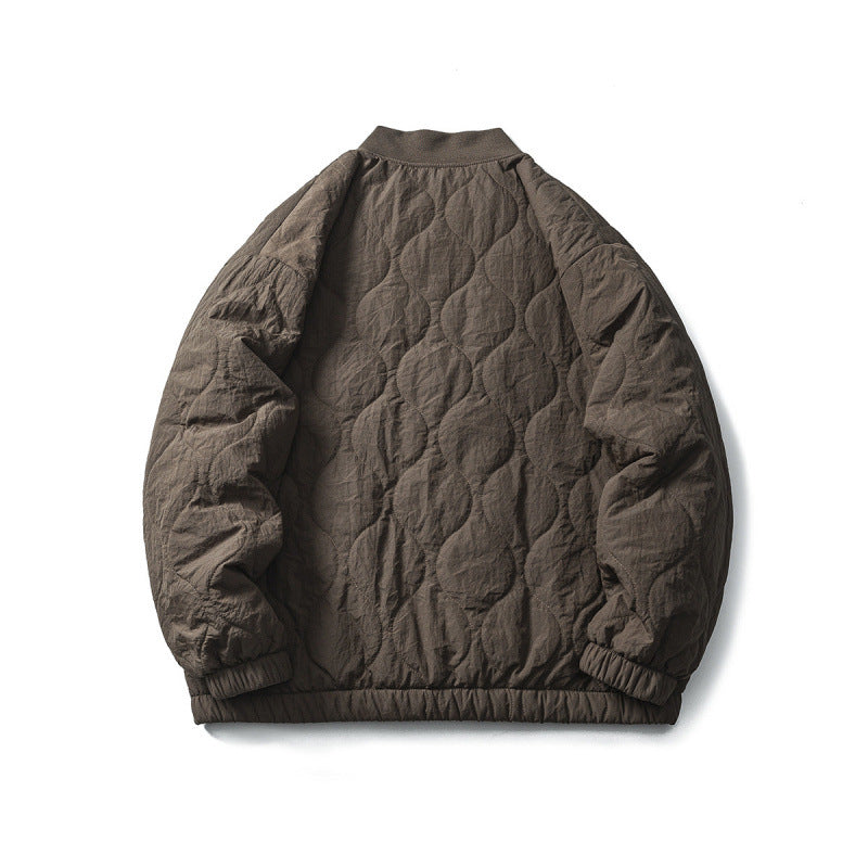 Unisex Wattierter Oversize-Anorak-Pullover mit halber Druckknopfleiste, Raglanärmeln und Tunnelzugsaum Nord Taschen