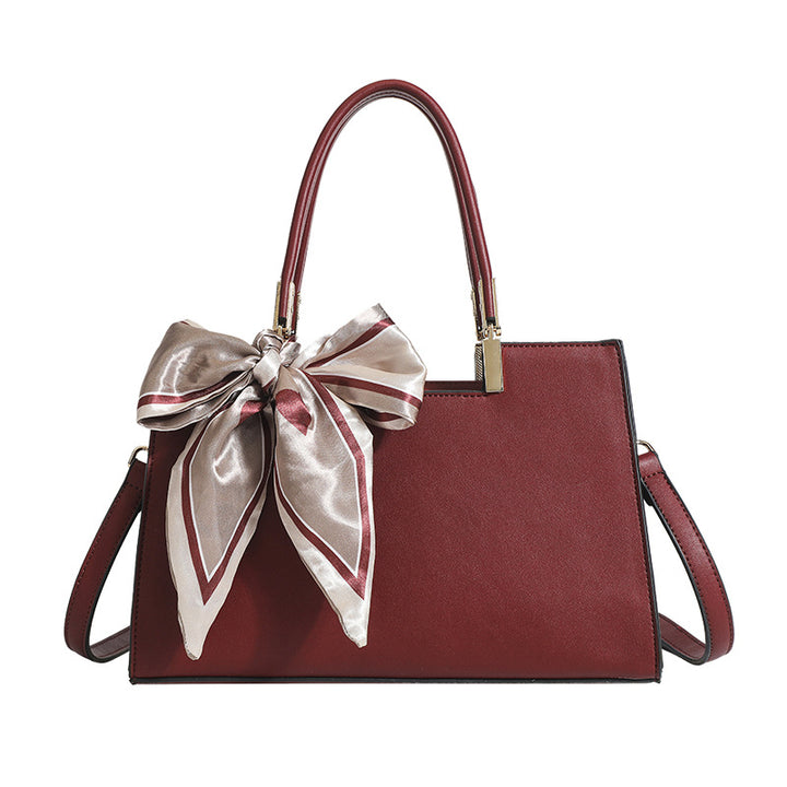 Damen Handtasche mit abnehmbarem Schleifenakzent Nord Taschen