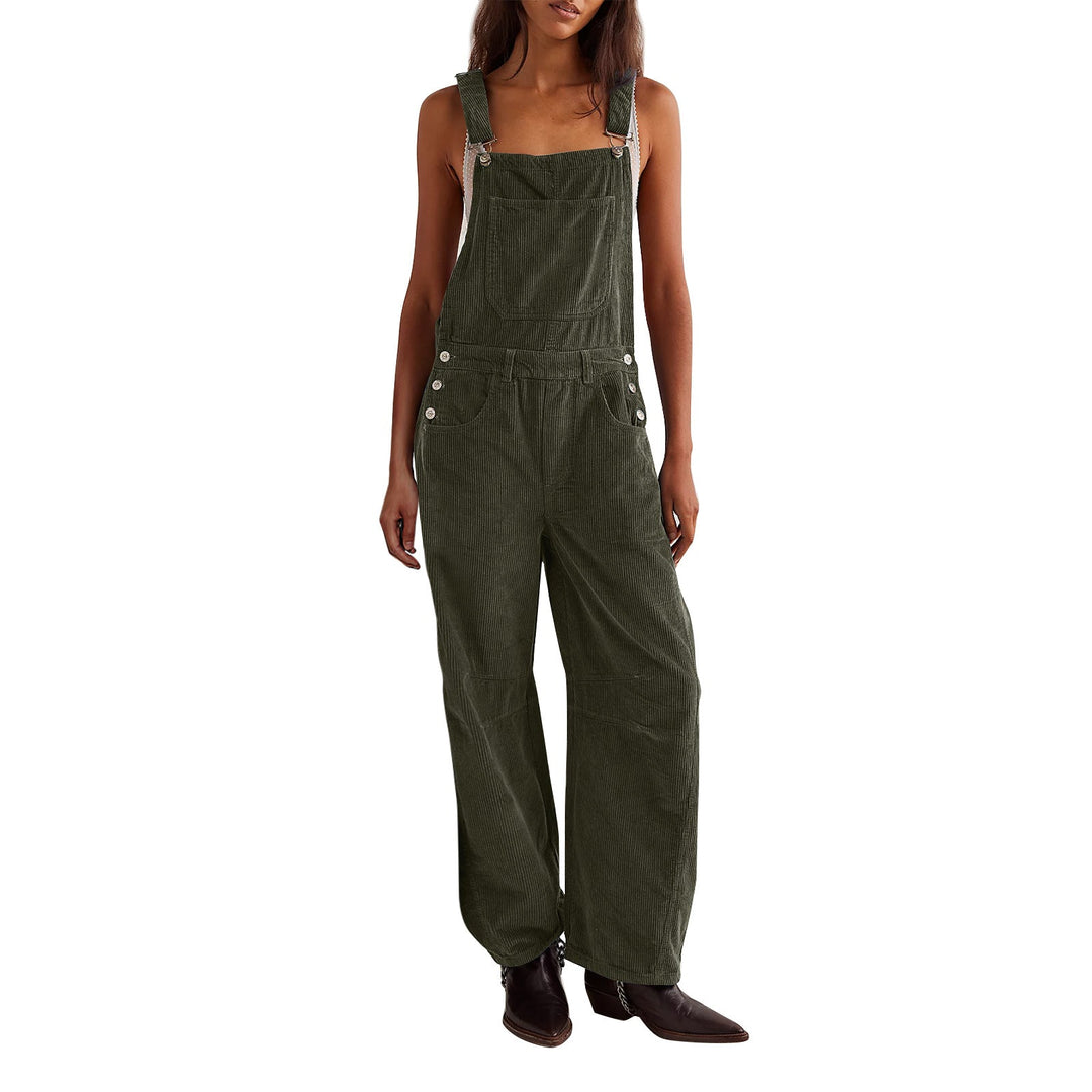 Damen Latzhose Cord weit geschnitten - Vittorelli
