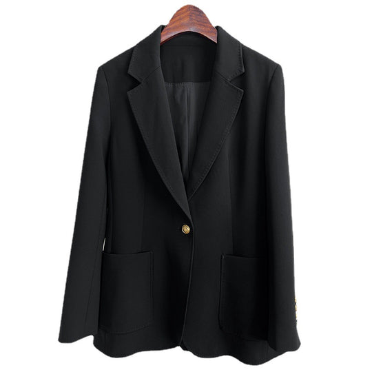Damen Taillierter Longline-Blazer mit aufgesetzten Taschen, Ein-Knopf-Verschluss und leicht gerafften Ärmeln Nord Taschen