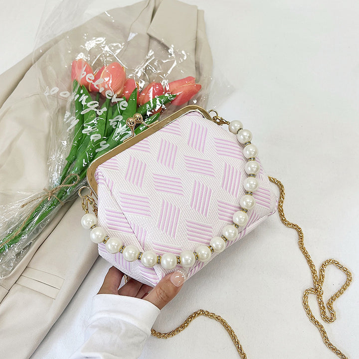 Damen Handtasche mit Perlenverzierung Nord Taschen