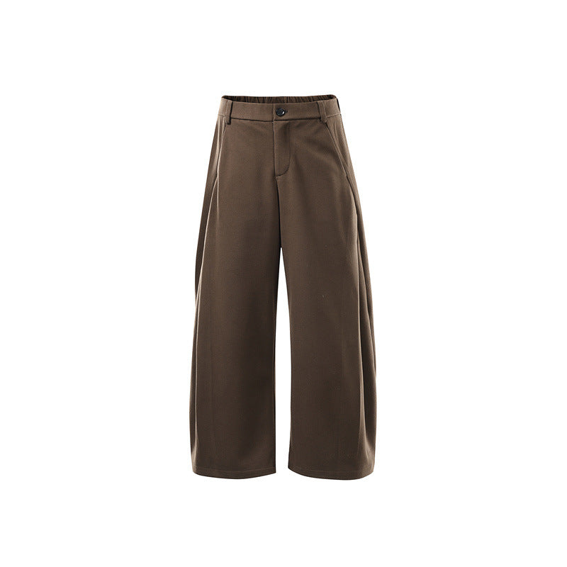 Damen Weite Culotte-Hose aus formstabilem Ponte mit hoher Taille und verdecktem Komfortbund Nord Taschen