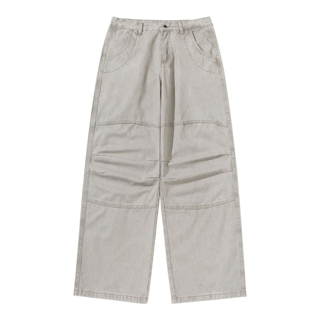 Damen Weite Cropped-Cargohose mit Kniepaneelen und aufgesetzten Taschen Nord Taschen