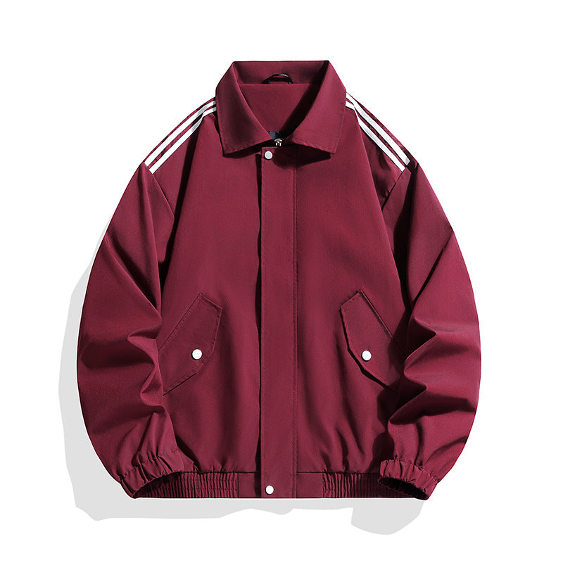 Herren Sportlich-urbane Oversize Bomberjacke mit geripptem Saum, Druckknopfblende & Schulterstreifen Nord Taschen