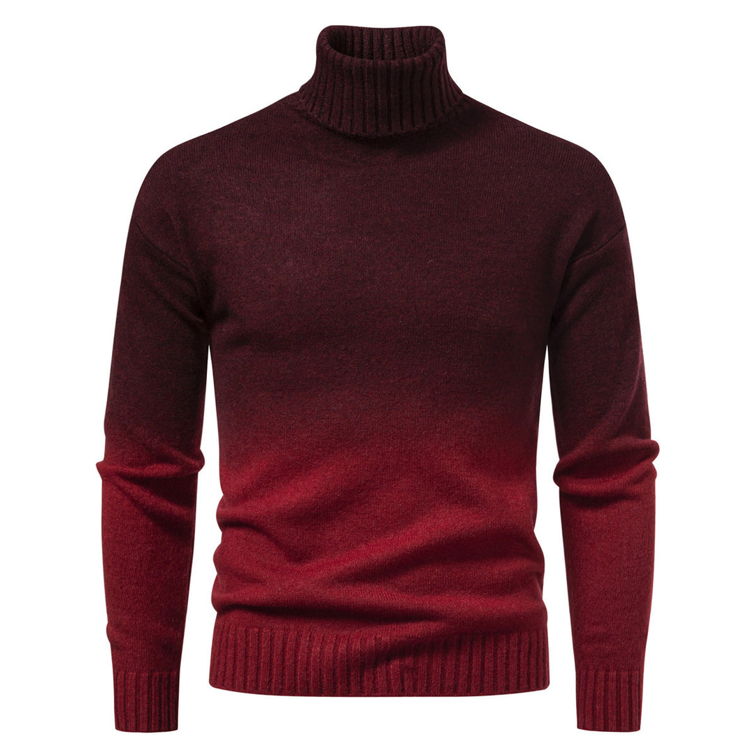 Herren Rollkragenpullover mit sanftem Farbverlauf und Feinstrick-Qualität Nord Taschen