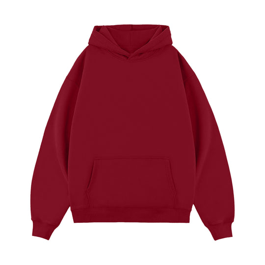 Unisex nan minimalistischer Oversize-Kapuzenpullover mit gedoppelter Kapuze, tiefer Schulter und breitem Rippbund Nord Taschen