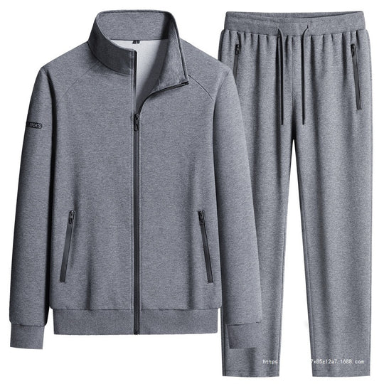 Herren Sportlicher Softshell-Trainingsanzug-Set mit fleecegefütterter Jacke und tapered Jogginghose Nord Taschen