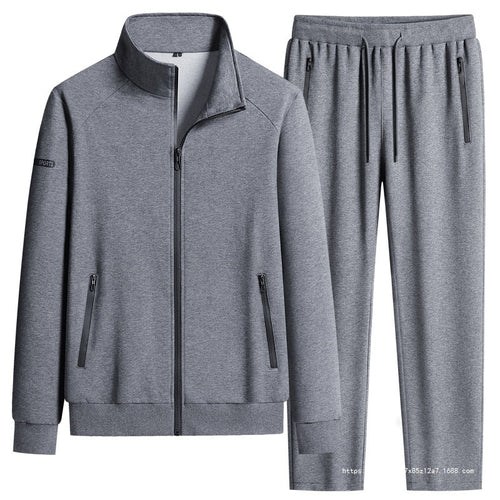 Herren Sportlicher Softshell-Trainingsanzug-Set mit fleecegefütterter Jacke und tapered Jogginghose Nord Taschen