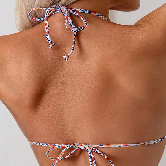Damen Triangel-Bikini mit verstellbaren Trägern und tollem Blumenmuster Nord Taschen