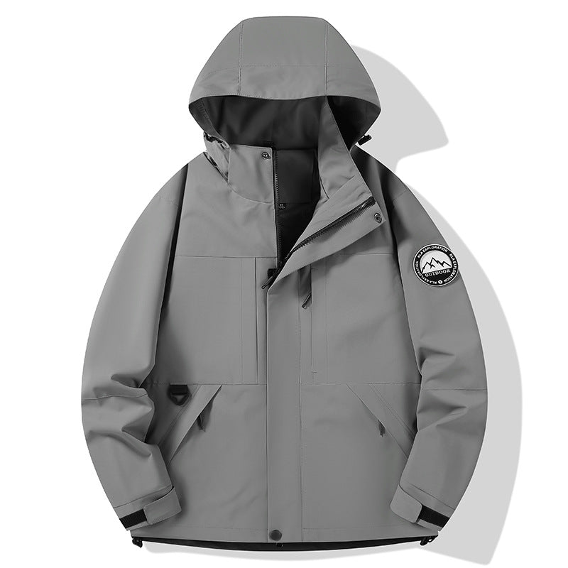 Damen wasserdichte Hardshell-Outdoorjacke mit Kapuze und Multifunktionstaschen Nord Taschen