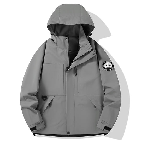 Damen wasserdichte Hardshell-Outdoorjacke mit Kapuze und Multifunktionstaschen Nord Taschen