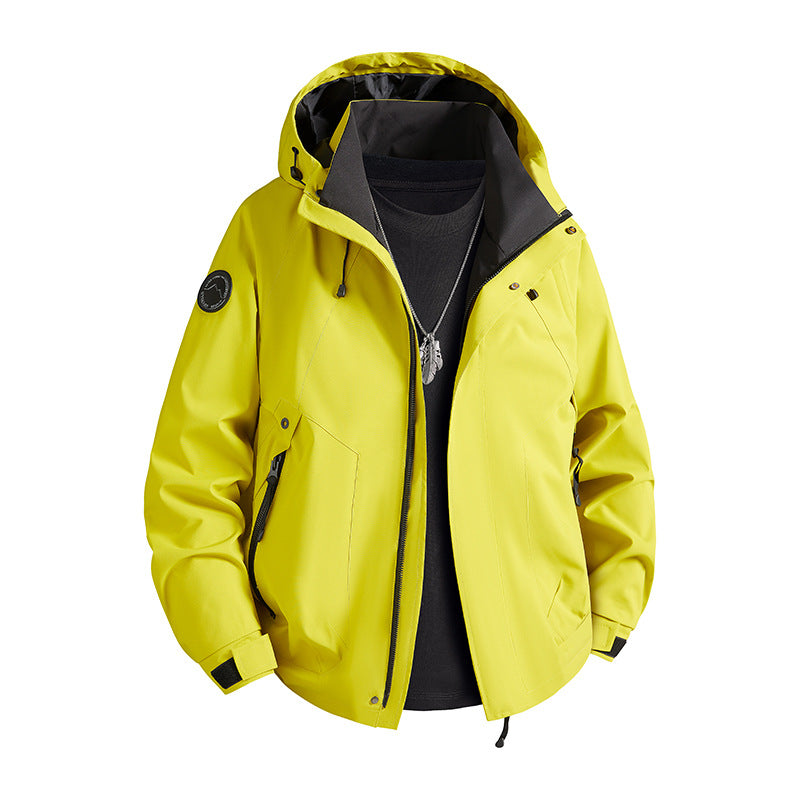 Herren wasserdichte Softshelljacke mit Kapuze und Fleece-Innenfutter Nord Taschen