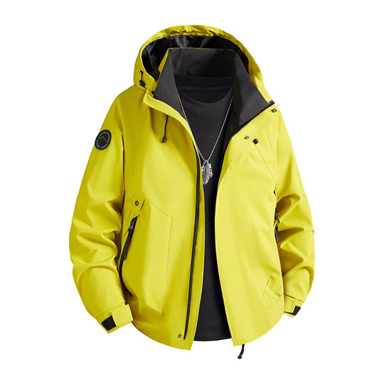 Herren wasserdichte Softshelljacke mit Kapuze und Fleece-Innenfutter Nord Taschen
